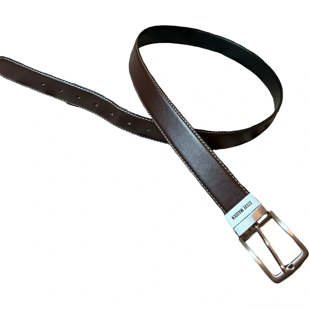 Men’s Steve Madden Interchangeable Belt – Brown & Black, 38–40